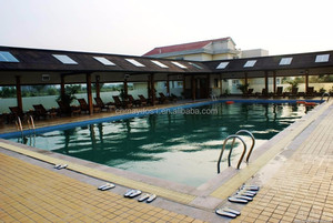 <span class=keywords><strong>Peinture</strong></span> de sol en PU imperméable, Villa extérieure, piscine, matériaux bleus et verts, bricolage - Product Image 2
