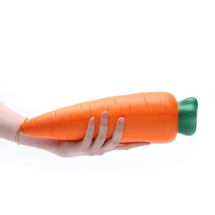 Custom 2019 color size jumbo carrot slow rising pu squishy toys