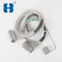 เครื่องทำความร้อนขดลวดไฟฟ้า12V 24Vพร้อมเทอร์โมคัปเปิล