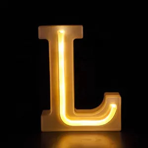 Letras led para decoração de dia dos namorados, decoração de casa, caixa de luz noturna neon, letras de luz