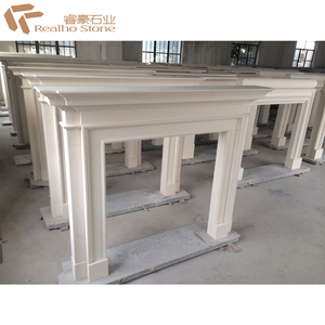 Phong Cách châu âu Đá Cẩm Thạch Màu Be Hiện Đại Mantels Lò Sưởi - Product Image 3