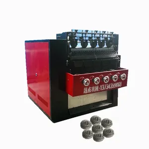 220 V Motor Numerieke Controle Schotel Wassen Pad Spons Automatische 4 Ballen Groene Scrub Schuren Making Machine