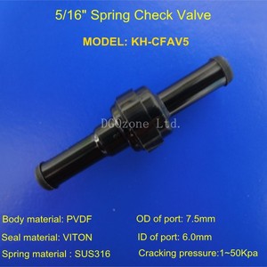 Mini PA66 nhựa 5/16 inch van xăng một chiều van kiểm tra không quay trở lại cho các ứng dụng khí dầu nước - Product Image 2