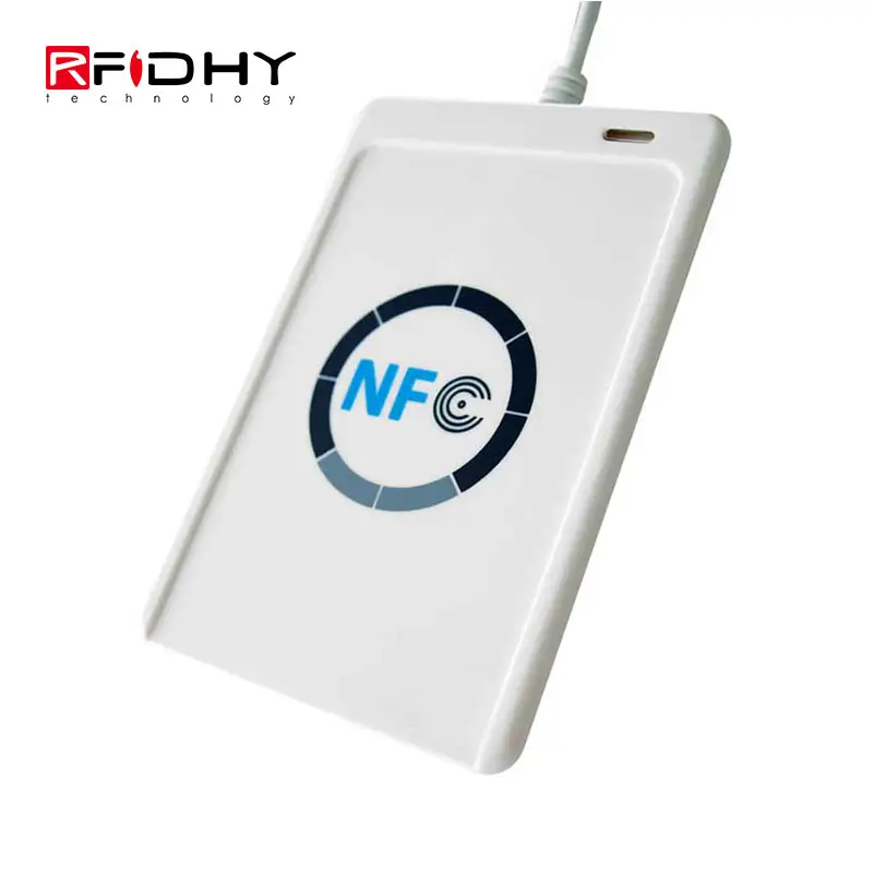 Leitor nfc acr122u rfid, porta usb, leitor de cartões inteligente sem contato, gravador e sdk