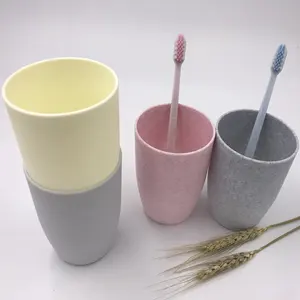 Eco-friendly Paglia di Grano PP Tazza Spazzolino Da Denti Spazzolino Da Denti Supporto di Tazza di Acqua Muffa