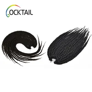 Extensions de cheveux tressées boîte au crochet pré-tressées de différentes couleurs et longueurs