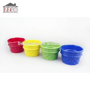 प्लास्टिक Melamine आइस क्रीम कटोरे और 4 बच्चे को खिलाने के सामान बच्चों Tableware चम्मच सेट - Product Image 4