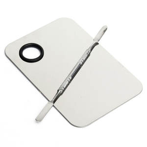 Hot Selling Square Stainless Steel Makeup <b>Palette</b> with Spatula for Nail Art - Product Image 1