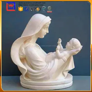 Католическая религиозная дева мария детали дева мария младенец иисус статуя для продажи