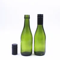 187Ml Antieke Groene 187Ml Glas Bordeaux Wijn Fles Met Aluminium Schroefdop