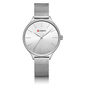 CURREN 9024 Orologio <span class=keywords><strong>da</strong></span> <span class=keywords><strong>Polso</strong></span> <span class=keywords><strong>da</strong></span> Donna con Movimento <span class=keywords><strong>al</strong></span> <span class=keywords><strong>Quarzo</strong></span>, Stile Semplice, Cinturino in Maglia d'Acciaio, <span class=keywords><strong>per</strong></span> Signore e Ragazze - Product Image 2
