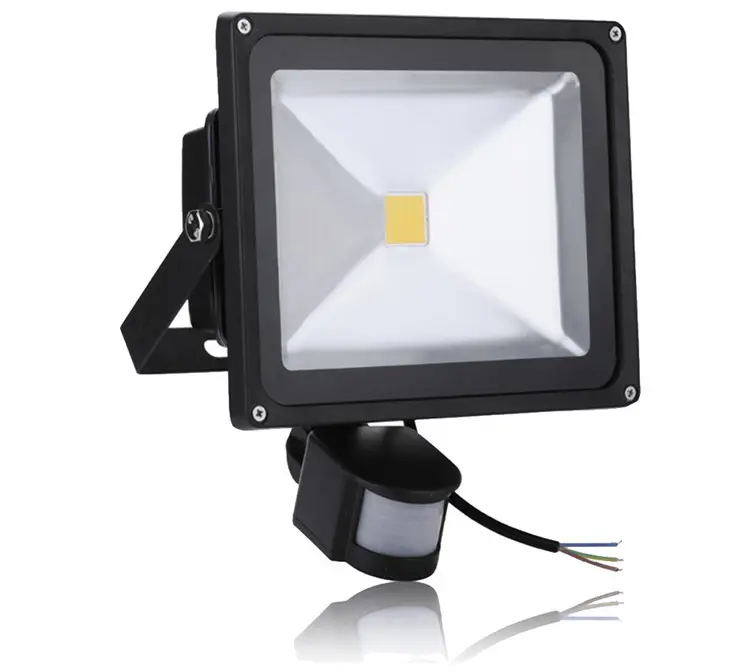 PIR LED Flood light 20w cool white 2000lm led outdoor light with sensor