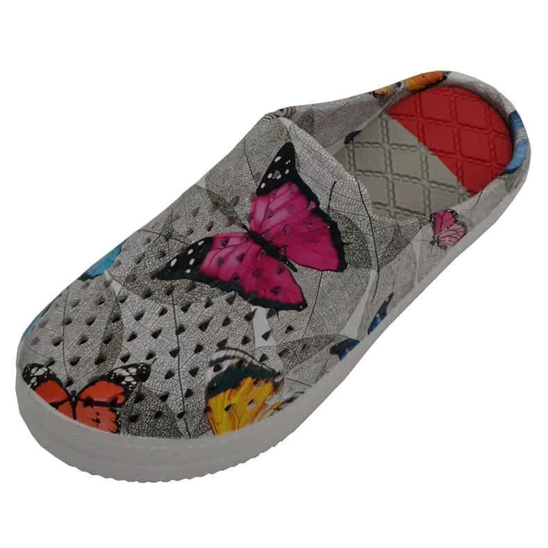 Sandalias de EVA con estampado de plástico y sandalia, zuecos de espuma EVA para jardín, tacón, talla EU36-41