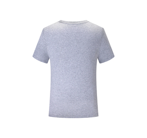 T-shirt di cotone di alta qualità per gli uomini Oversize e <span class=keywords><strong>tinta</strong></span> <span class=keywords><strong>unita</strong></span> bianco bianco all'ingrosso maglia in bianco t-shirt - Product Image 2