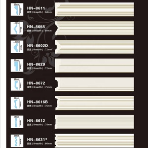 Moulage mural classique en polyuréthane HN-8602C pour décoration extérieure, <span class=keywords><strong>cadre</strong></span> architectural, <span class=keywords><strong>moulure</strong></span> de ceinture - Product Image 6