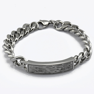 Br20 — bracelet chaîne pour <span class=keywords><strong>homme</strong></span> en acier inoxydable, nouveau Design, style rétro, bmark, <span class=keywords><strong>gravé</strong></span>, bijoux, vente en gros - Product Image 1