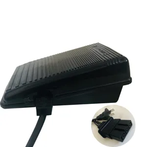 Pedal controlador de pie para máquina de coser, 110v, con cable de alimentación para conector de máquina de coser Brother de 3 pines