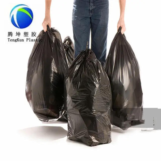 Heavy Duty HDPE LDPE Từ Chối Rác Thải Thùng Nhựa Bin Liner Phân Hủy Sinh Học Túi Rác