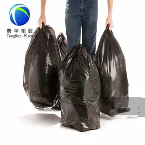 Heavy Duty HDPE LDPE Refuse Trash Waste Plastic Bin Liner biodegradable rubbish bag