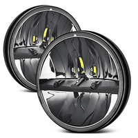 Phare LED rond 7 "pour camion Morsun High Low Beam pour Jeep CJ TJ JK