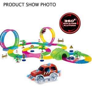 <span class=keywords><strong>Voiture</strong></span> de jeu magique Jacko Toys pour enfants, circuit flexible rotatif à 360° <span class=keywords><strong>lumineux</strong></span>, en plastique ABS - Product Image 2