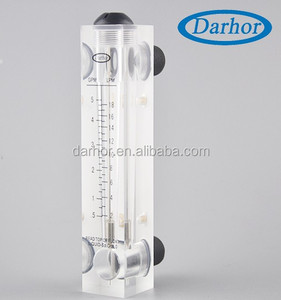 DFAアクリルパネルマウント流量計5LPM RO水調整バルブ流量制御液体ロータメーター2GPM - Product Image 5