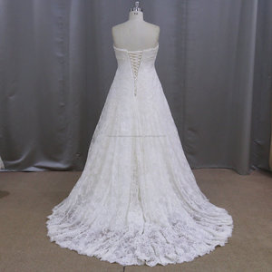 ZM703 perlée lourde dentelle dos nu robe de <span class=keywords><strong>mariage</strong></span> avec détachable cap manches plus la taille robes de mariée taille 34 - Product Image 4