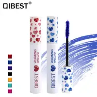 Qibest — Mascara disponible en 7 couleurs, kit de Mascara 4D, crème, rouge, bleu, jaune, violet, épilation des cils, Extension, résistant à l'eau