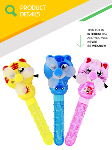 Heureux jeux de plein air drôle jouets de pistolet à bulles avec ventilateur en ligne - Product Image 2