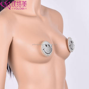 Caldo Sexy biondo Ultra-sottile comodo copricapezzolo Ultra-sottile morbido copri seno in stile sorridente in spugna - Product Image 2