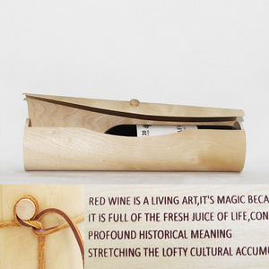 Embalaje de cuero suave de nuevo estilo, caja de embalaje de regalo de vino de madera barata - Product Image 5