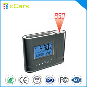 Uso da bateria AAA cor preta <span class=keywords><strong>display</strong></span> <span class=keywords><strong>LCD</strong></span> alarme projeção relógio de contagem regressiva - Product Image 1