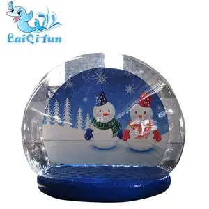 Customized Size Transparent Human Human Snow Globe, Giant Inflatable Snow Globe