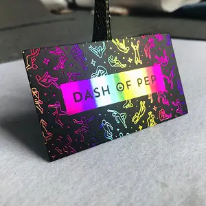 Bright Colorful Full Color Name Card Hologram Custom Design PVC Business Card