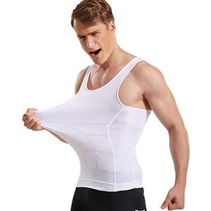 남성 바디 셰이퍼 슬리밍 셔츠 압축 조끼 탄성 슬림 Shapewear