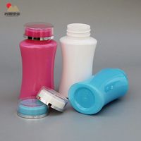 10 capsules de pilules transparentes et en plastique rouge, flacons vides pour médicaments, vente en gros, vente en gros