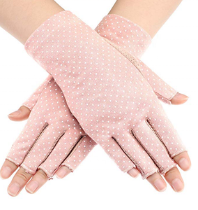 Fashion Womens Sunscreen <strong>Fingerless</strong> Driving <strong>Gloves</strong> UV Protection Breathable Lightweight Cotton Outdoor Sports <strong>Gloves</strong> - Product Image 3