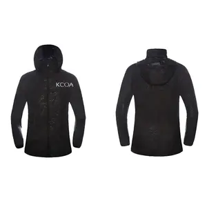 Coupe-vent réfléchissant d'extérieur pour hommes, veste coupe-vent répulsif pour sport cyclisme,