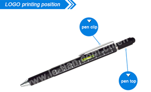 Bút Đa Năng Kim Loại 6 Trong 1 Hoàn Toàn Mới LT2303 Công Cụ Bút Công Cụ Bút Bi - Product Image 4