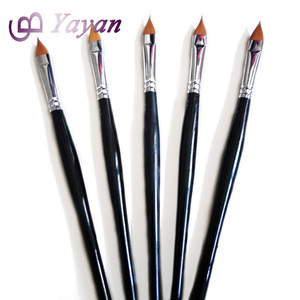 China Factory 6Pcs/set <strong>Long</strong> Wooden <strong>Handle</strong> <strong>Paint</strong> <strong>Brush</strong> Professional Nylon <strong>Paint</strong> <strong>Brushes</strong> - Product Image 2