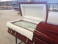 Cercueil en bois SENATOR avec cercueil en verre Dimensions Prix