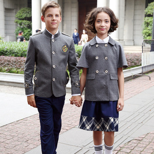 Vêtements scolaires pour enfants de conception OEM, veste grise pour adolescents, uniforme scolaire, blazer pour garçon, uniformes scolaires - Product Image 1