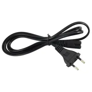 Cabo de alimentação de parede universal, plugue europeu 2-prong, ac, cabo de chumbo para xbox ps1 ps2 ps3 slim ps4 sega, navio rápido de alta qualidade