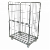 Grillage De Stockage d'entrepôt de Chariot À Roulettes