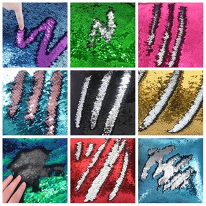 Nanyee-tela <span class=keywords><strong>de</strong></span> lentejuelas, tejido Reversible <span class=keywords><strong>de</strong></span> color melocotón y rosa - Product Image 5