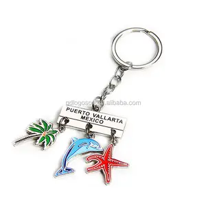 Low Price Puerto Vallarta Mexico Souvenirs Key Chain Factory Custom Mexico Key Chain