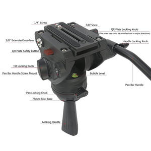 Trépied professionnel <span class=keywords><strong>Cayer</strong></span> BV25L en fibre de carbone, le plus populaire du modèle, double tubes - Product Image 6