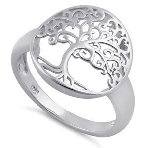 Di alta Qualità di modo <span class=keywords><strong>anello</strong></span> in argento <span class=keywords><strong>albero</strong></span> <span class=keywords><strong>della</strong></span> <span class=keywords><strong>vita</strong></span> gioielli - Product Image 3