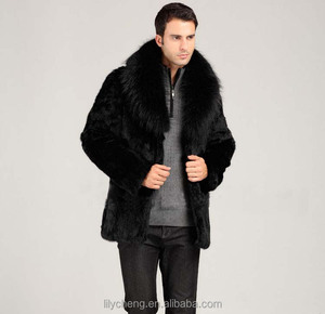 Cappotto Invernale da Uomo 2026 in Pelliccia Sintetica Nera, Caldo e Spesso, Taglie Forti, <span class=keywords><strong>Giacca</strong></span> alla Moda per Esterni, Prezzo di Fabbrica - Product Image 4