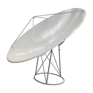 Vía satélite plato c banda 240cm antena parabólica banda c 2,4 m